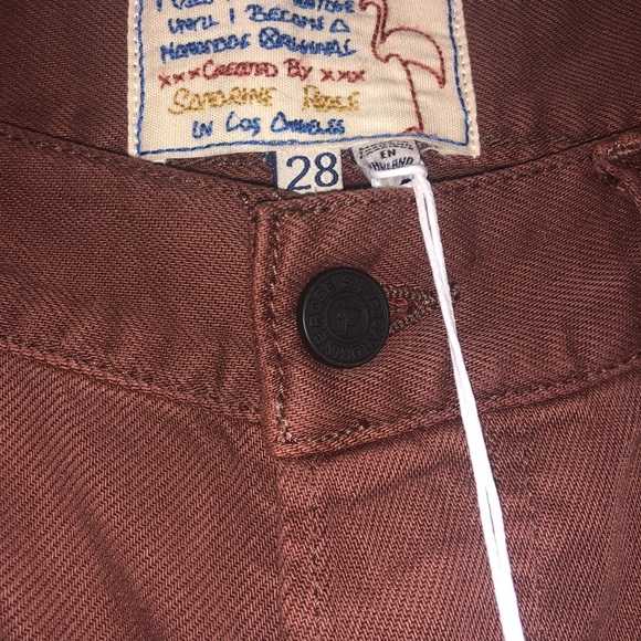 Sandrine Rose X Free People Brown Patch Pants - Picture 5 of 13